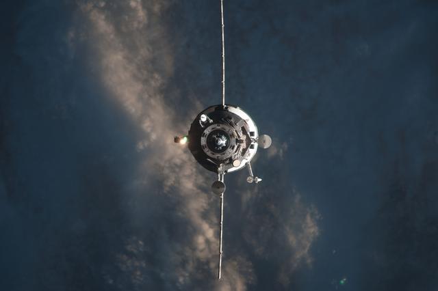 NASA image: Progress 46 Resupply Vehicle approaches the ISS