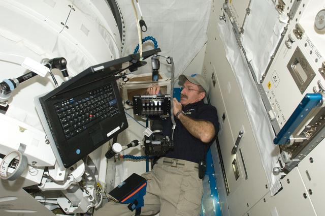 NASA image: Burbank during session with BCAT-6 Experiment in the JPM