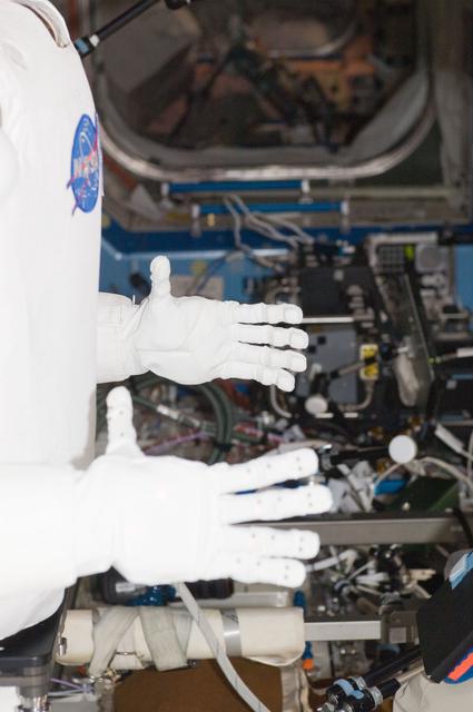 NASA image: Robonaut 2 hands during a checkout and activities session