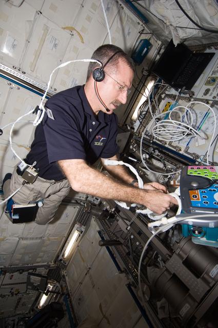 NASA image: Burbank sets up the ICV Resting Echo Scan
