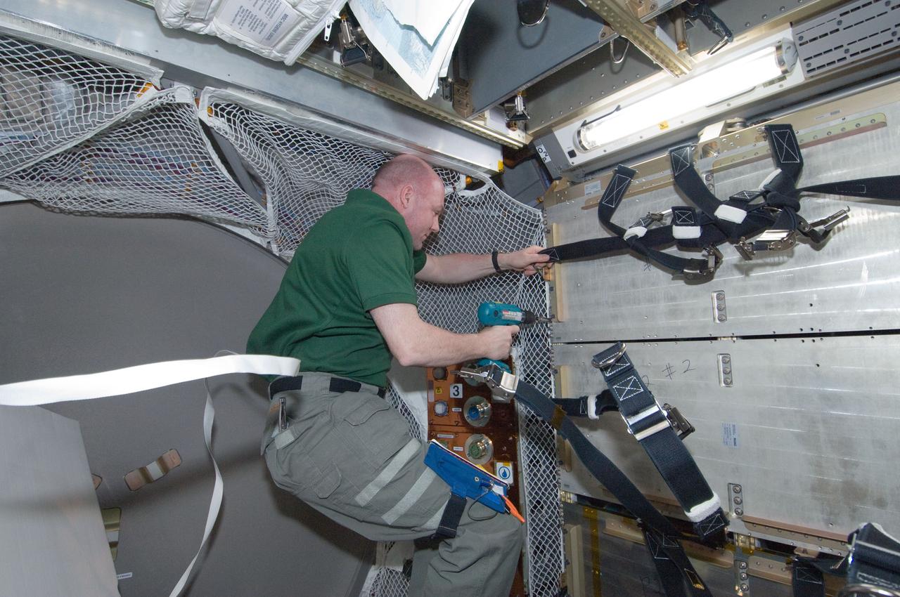 ISS030-E-178670 (31 March 2012) --- European Space Agency astronaut Andre Kuipers, Expedition 30 flight engineer, works in the newly attached European Space Agency?s ?Edoardo Amaldi? Automated Transfer Vehicle-3 (ATV-3). The ATV docked with the space station on March 28, 2012.