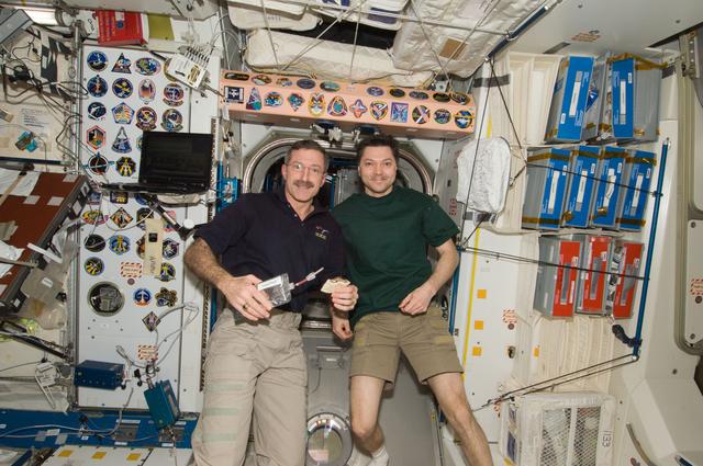 NASA image: Burbank and Kononenko in the Node 1