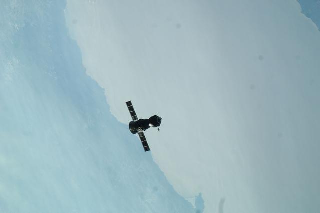 NASA image: Soyuz TMA-22/28S departs the ISS