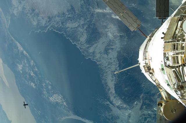 NASA image: Soyuz TMA-22/28S departs the ISS