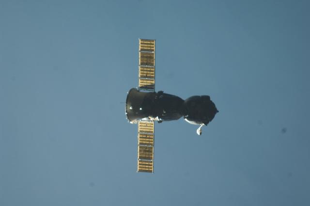 NASA image: Soyuz TMA-22/28S departs the ISS