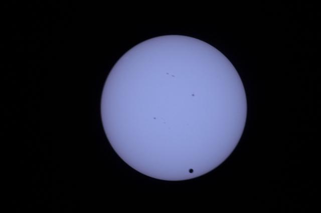 NASA image: Solar Observations taken during the Transit of Venus (Post-Second Contact)