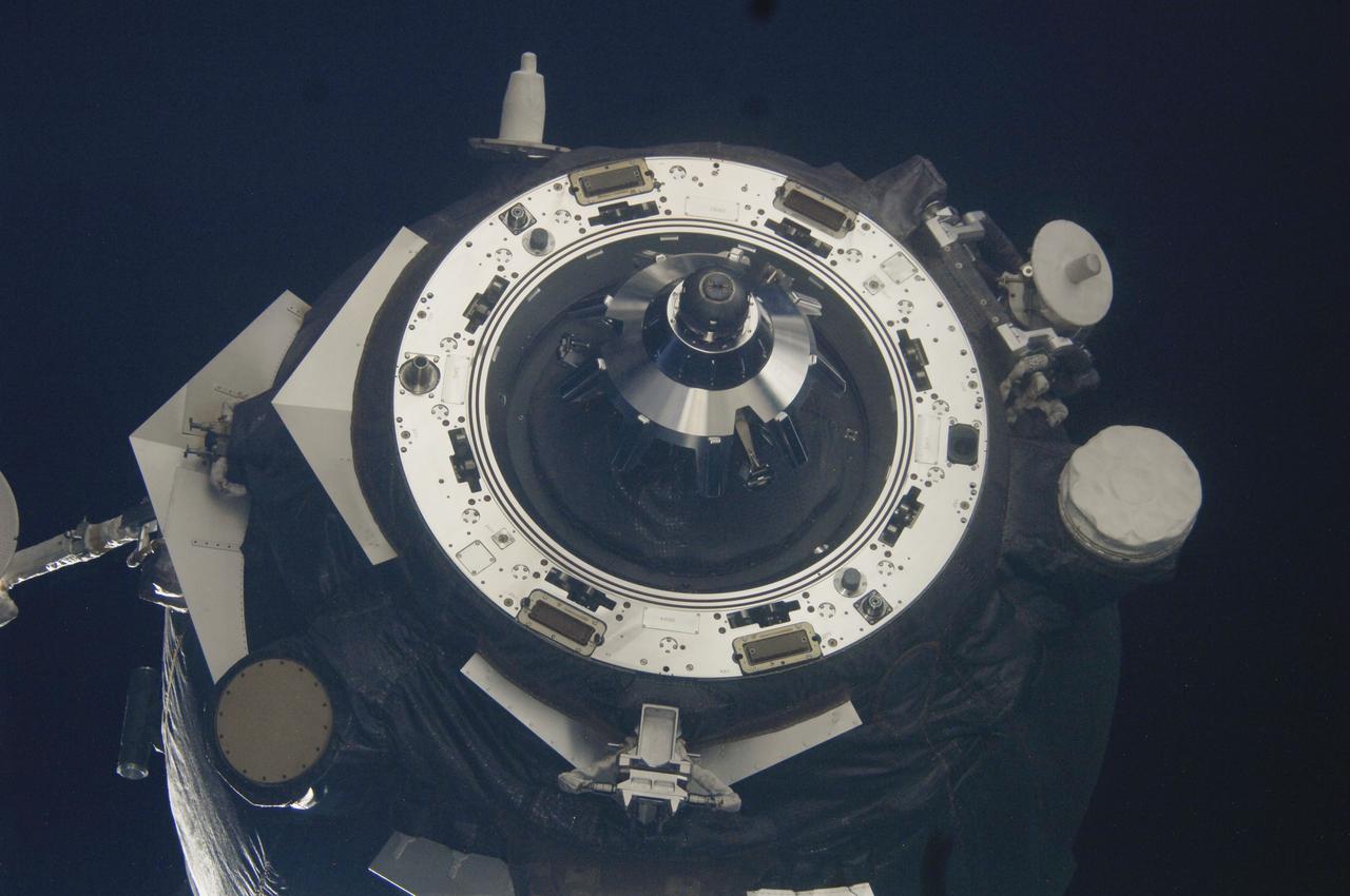 ISS032-E-008444 (22 July 2012) --- The unpiloted Russian Progress 47 resupply spacecraft temporarily undocks from the Pirs Docking Compartment of the International Space Station on July 22, 2012 in order to perform a series of engineering tests during re-docking designed to verify an upgraded automated rendezvous system that will facilitate future dockings of Russian vehicles to the space station. Progress 47 separated from the station to a distance of about 100 miles and held position for 24 hours.