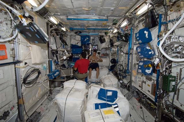 NASA image: Expedition 32 Crew Members Perform ICV Resting Echo Scan
