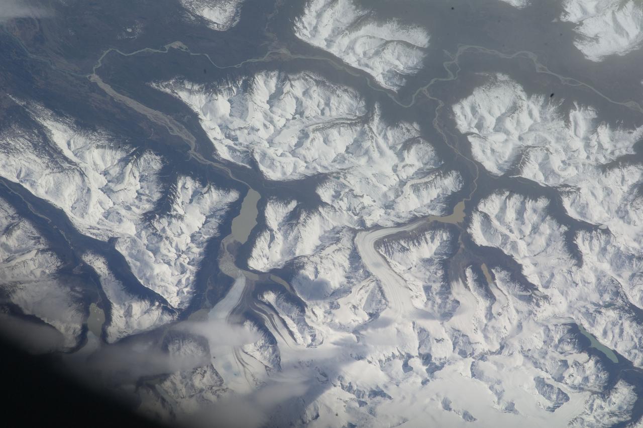 ISS033-E-010399 (7 Oct. 2012) --- One of the Expedition 33 crew members aboard the International Space Station took this photograph of Chile featuring the North Patagonia Ice Field and the Arenales Glaciers.
