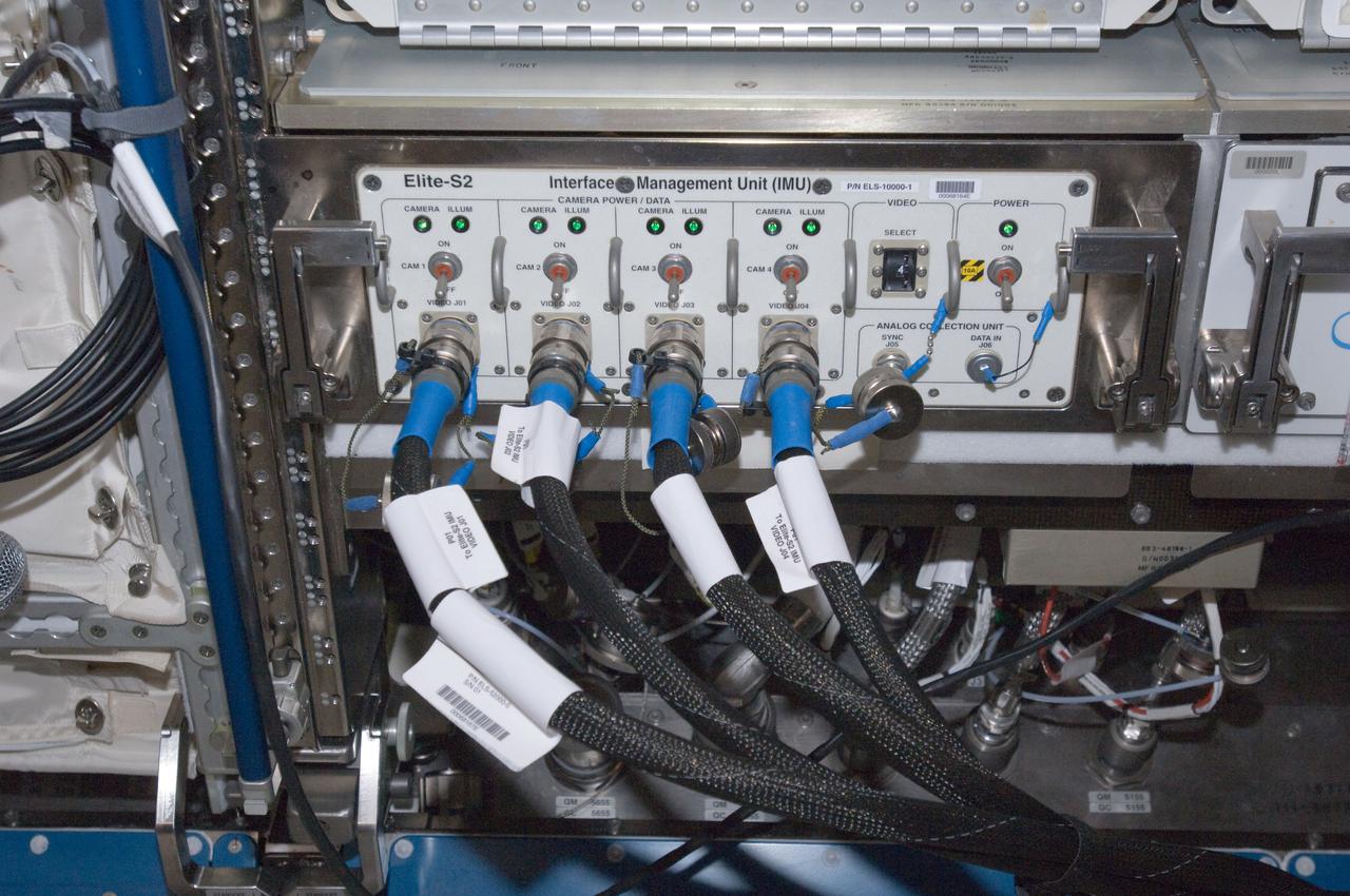 iss033e011717 (10/15/2012) --- A view of the ELITE-S2 Interface Management Unit (IMU) aboard the International Space Station (ISS). The ELaboratore Immagini TElevisive - Space 2 (ELITE-S2) facility provides the experiment hardware to investigate the connection between brain, visualization and motion in the absence of gravity.
