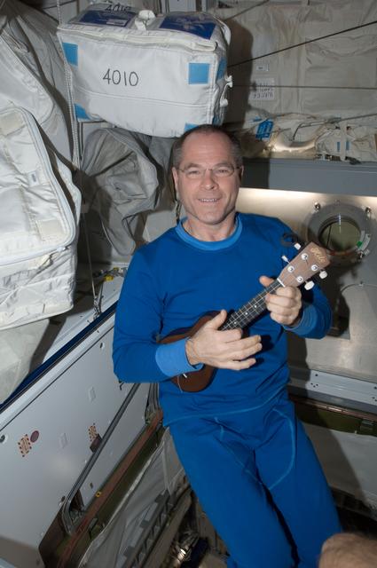 NASA image: Ford plays the ukulele in the Node 2