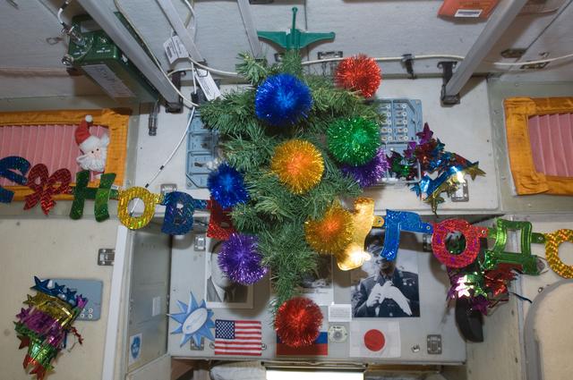 NASA image: Christmas decorations in the SM