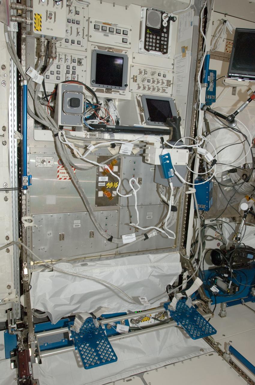 View of Japanese Experiment Module (JEM) Pressurized Module (JPM) Robotic Manipulator System (RMS).  Photo was taken during Expedition 34.