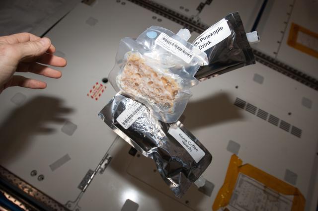 NASA image: Drink Packets in the U.S. Laboratory