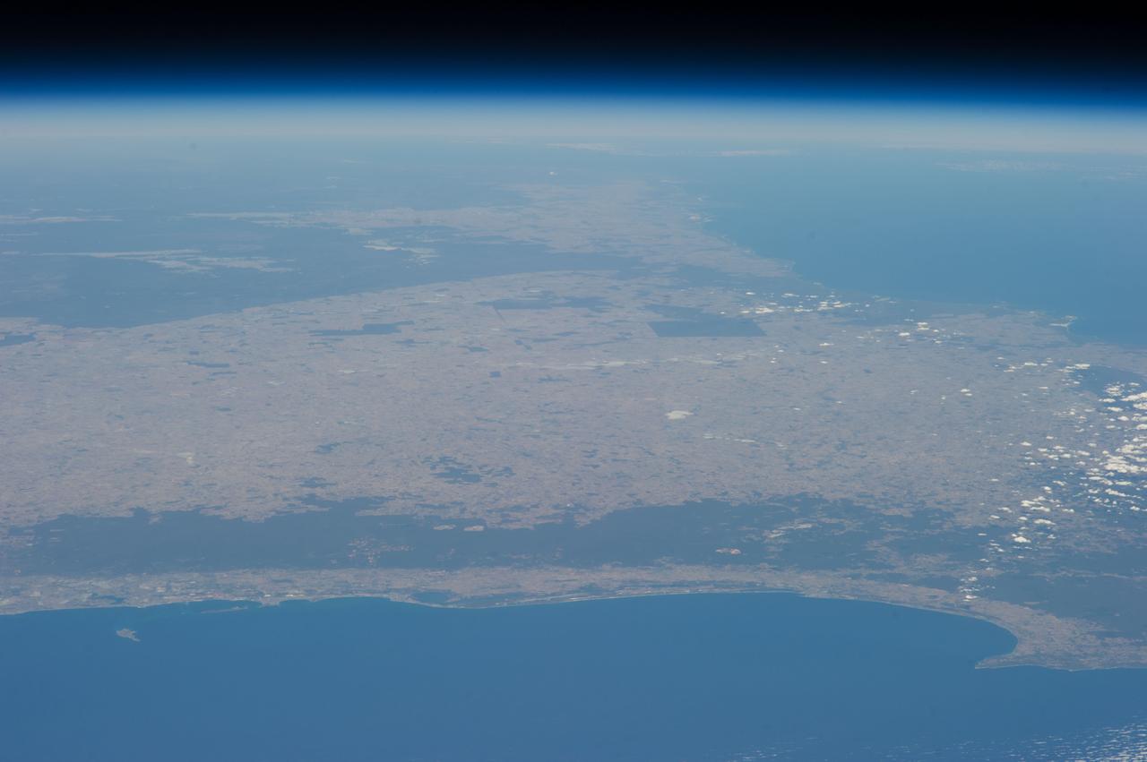 Earth Observations taken by Expedition 34 crewmember.  Earth limb is visible.