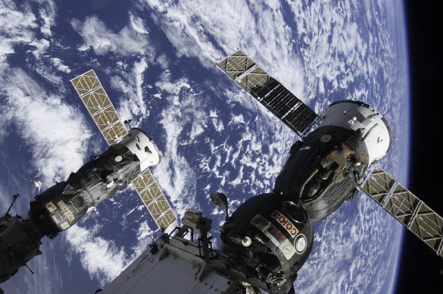 NASA image: Soyuz and Progress Spacecrafts