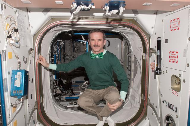 NASA image: Hadfield in Node 1