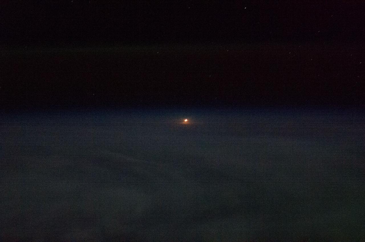 ISS035-E-010340 (28 March 2013) --- One of the Expedition 35 crew members aboard the Earth-orbiting International Space Station took this photo which was part of a series documenting the launch of the "other half" of the Expedition 35 crew.  The Soyuz TMA-08M rocket launched from the Baikonur Cosmodrome in Kazakhstan on March 29, 2013 (Kazakh time) carrying Expedition 35 Soyuz Commander Pavel Vinogradov,  NASA Flight Engineer Chris Cassidy and Russian Flight Engineer Alexander Misurkin to the International Space Station.  Their Soyuz rocket launched at 2:43 a.m., March 29, local time, while it was still March 28 in GMT and USA time zones.