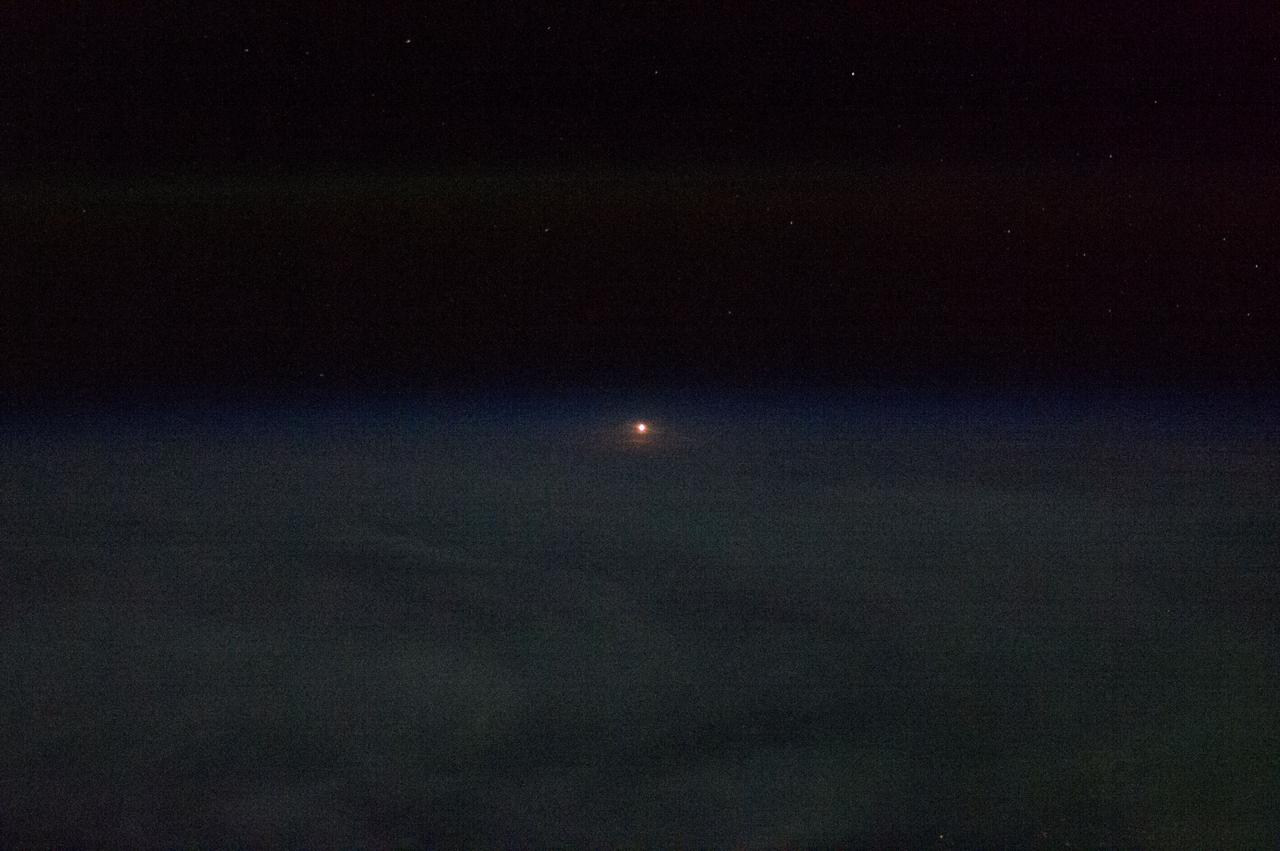 ISS035-E-010345 (28 March 2013) --- One of the Expedition 35 crew members aboard the Earth-orbiting International Space Station took this photo which was part of a series documenting the launch of the "other half" of the Expedition 35 crew.  The Soyuz TMA-08M rocket launched from the Baikonur Cosmodrome in Kazakhstan on March 29, 2013 (Kazakh time) carrying Expedition 35 Soyuz Commander Pavel Vinogradov,  NASA Flight Engineer Chris Cassidy and Russian Flight Engineer Alexander Misurkin to the International Space Station.  Their Soyuz rocket launched at 2:43 a.m., March 29, local time, while it was still March 28 in GMT and USA time zones.