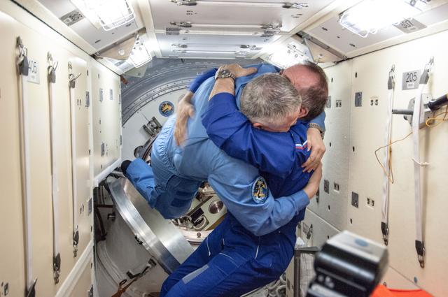 NASA image: Welcome ceremony for rest of Expedition 36 crew