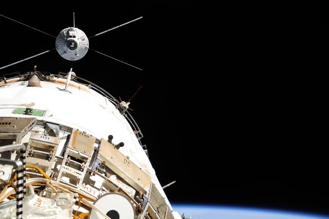 NASA image: ESA Albert Einstein ATV-4 during approach