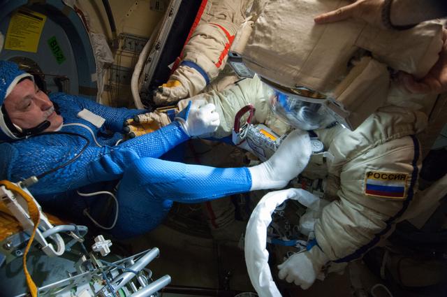 NASA image: Russian EVA fit check