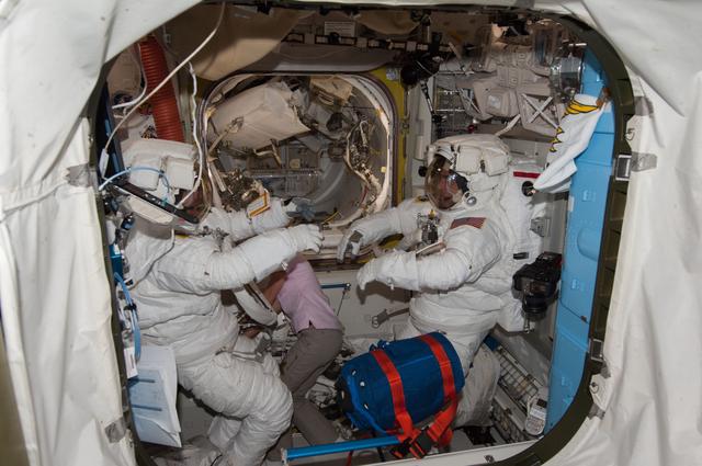 NASA image: USOS Extravehicular Activity (EVA) #22 Preparations