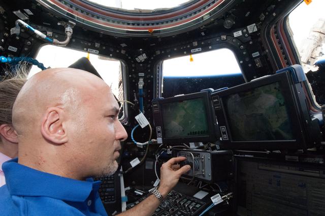 NASA image: Crew participates in onboard training activity