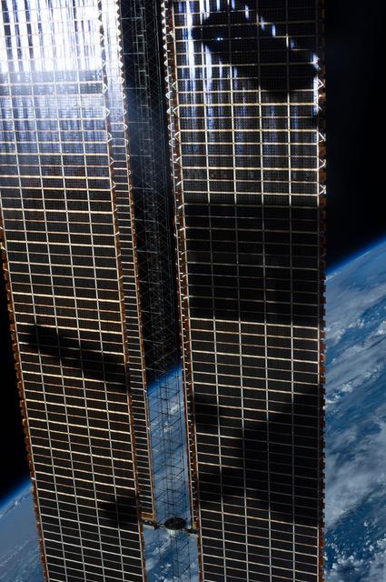 NASA image: Solar Array and Earth Observation