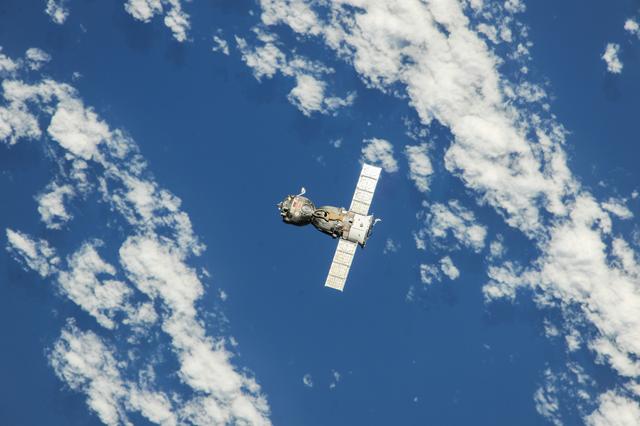 NASA image: Soyuz TMA-08M spacecraft departure