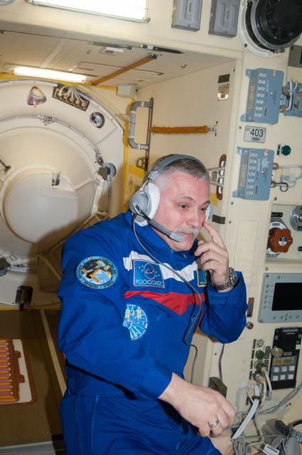 NASA image: Soyuz TMA-10M spacecraft hatch opening