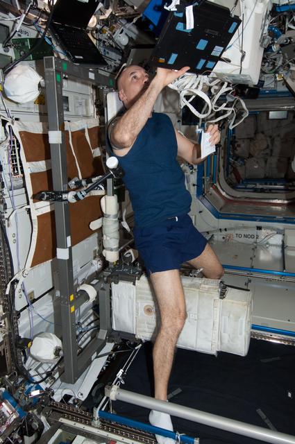 NASA image: Parmitano in U.S. Laboratory