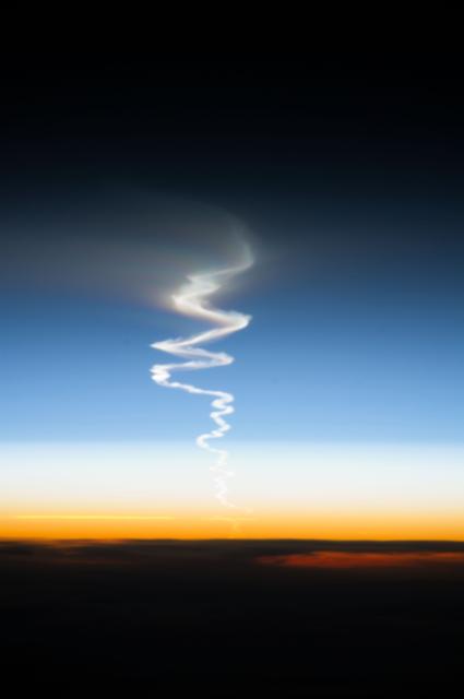 NASA image: Test launch of a Topol/SS-25 missile