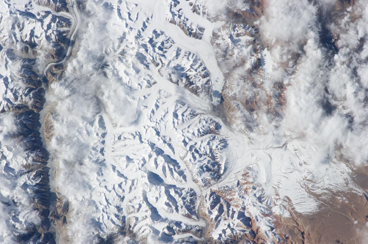 Earth observation taken during a day pass by the Expedition 37 crew.