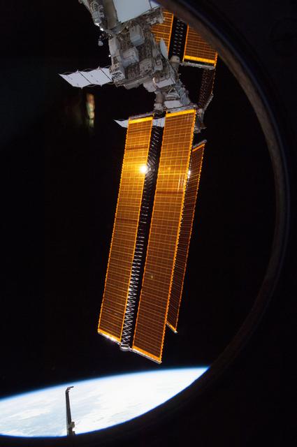 NASA image: Solar Array and window frame