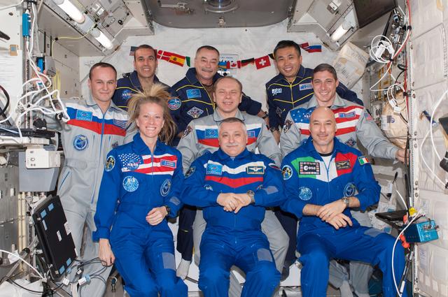 Expedition 37 / 38 crew on-orbit portrait