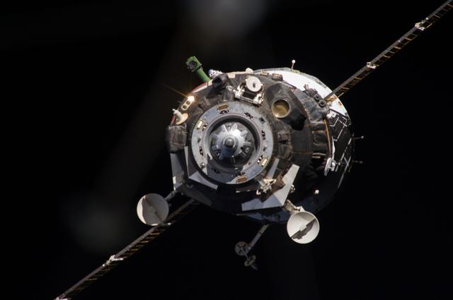 NASA image: Soyuz Spacecraft TMA-09M departs the ISS