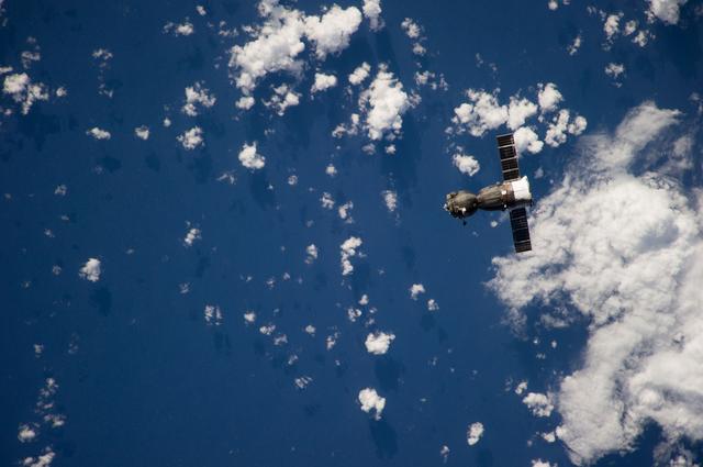 NASA image: Soyuz Spacecraft TMA-09M departs the ISS