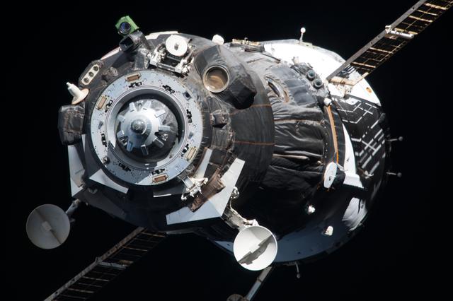 NASA image: Soyuz Spacecraft TMA-09M departs the ISS