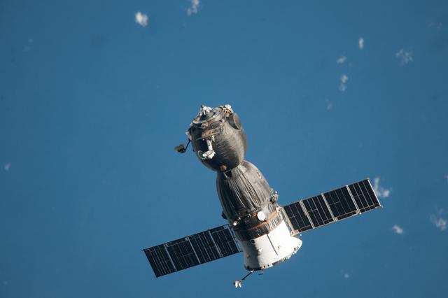NASA image: Soyuz Spacecraft TMA-09M departs the ISS