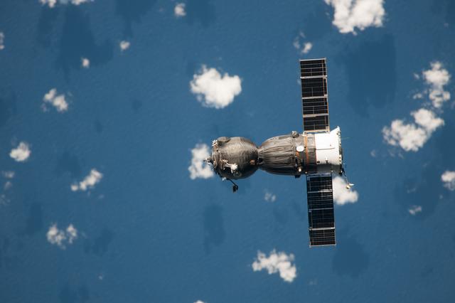 NASA image: Soyuz Spacecraft TMA-09M departs the ISS