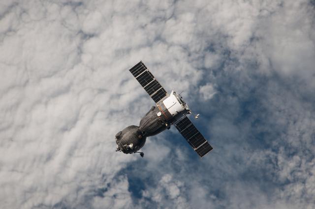 NASA image: Soyuz Spacecraft TMA-09M departs the ISS