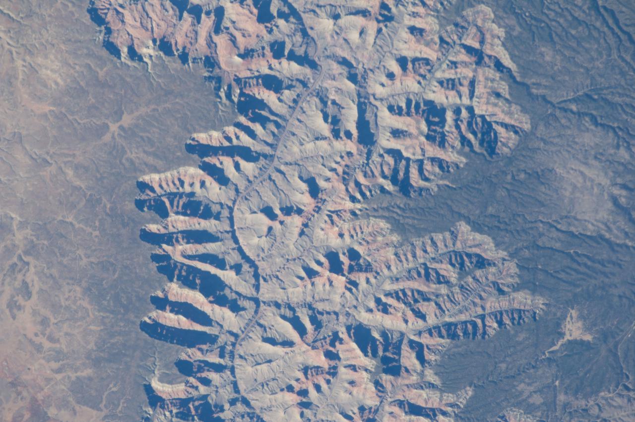 Earth Observations taken by Expedition 38 crewmember.  Photographer indicates California and the Grand Canyon.  Image was released by astronaut on Twitter.