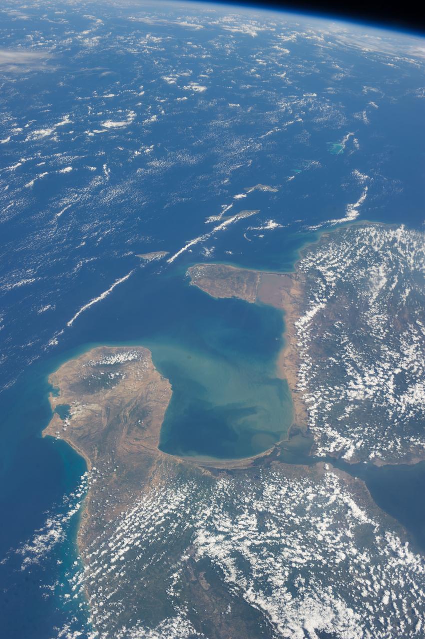 Earth Observations taken by Expedition 38 crewmember.  Photographer indicates Venezuela and Aruba.  Image was released by astronaut on Twitter.