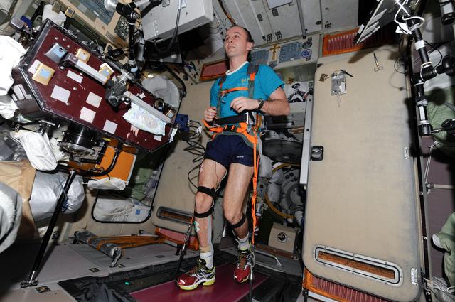 NASA image: Ryazanskiy conducts Motocard Experiment on the TVIS