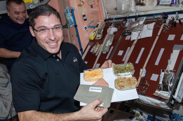 NASA image: Hopkins during Thanksgiving Meal