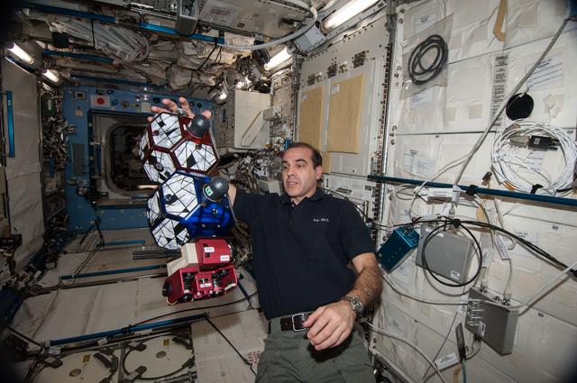 NASA image: Mastracchio during SPHERES Vertigo Experiment