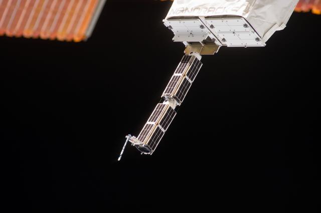 NASA image: NanoRacks CubeSat Deployment