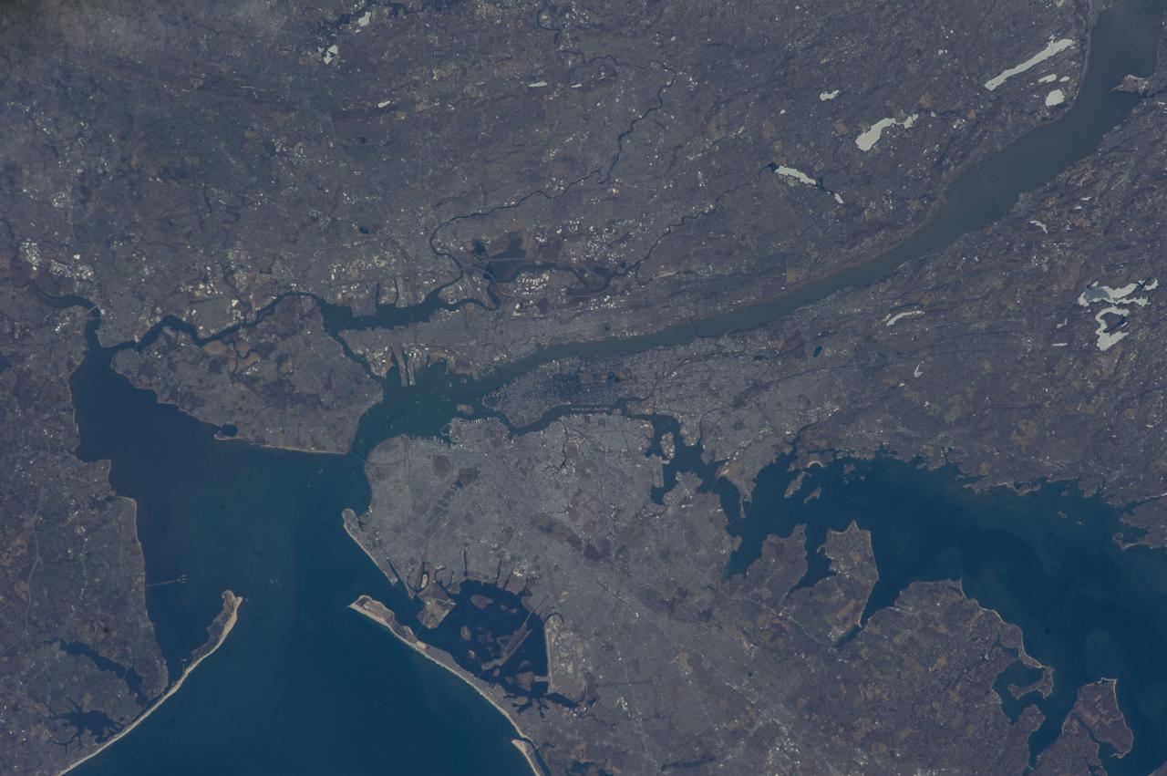 Earth observation taken by the Expedition 39 crew aboard the ISS. Image downlinked in folder: Boston, New York, etc., and released by astronaut on Twitter.