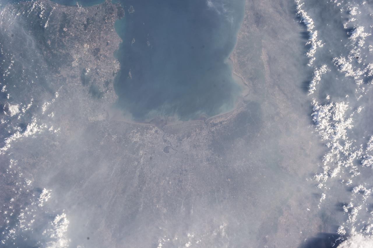 Earth observation taken by the Expedition 39 crew aboard the ISS. Image was released by astronaut on Twitter and downlinked in folder: Bangkok [Thailand].